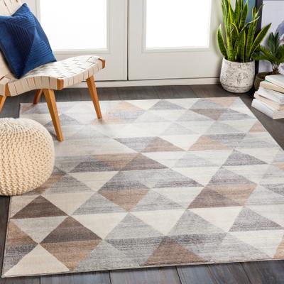 Livabliss Yaz Contempo Triangles Area Rug
