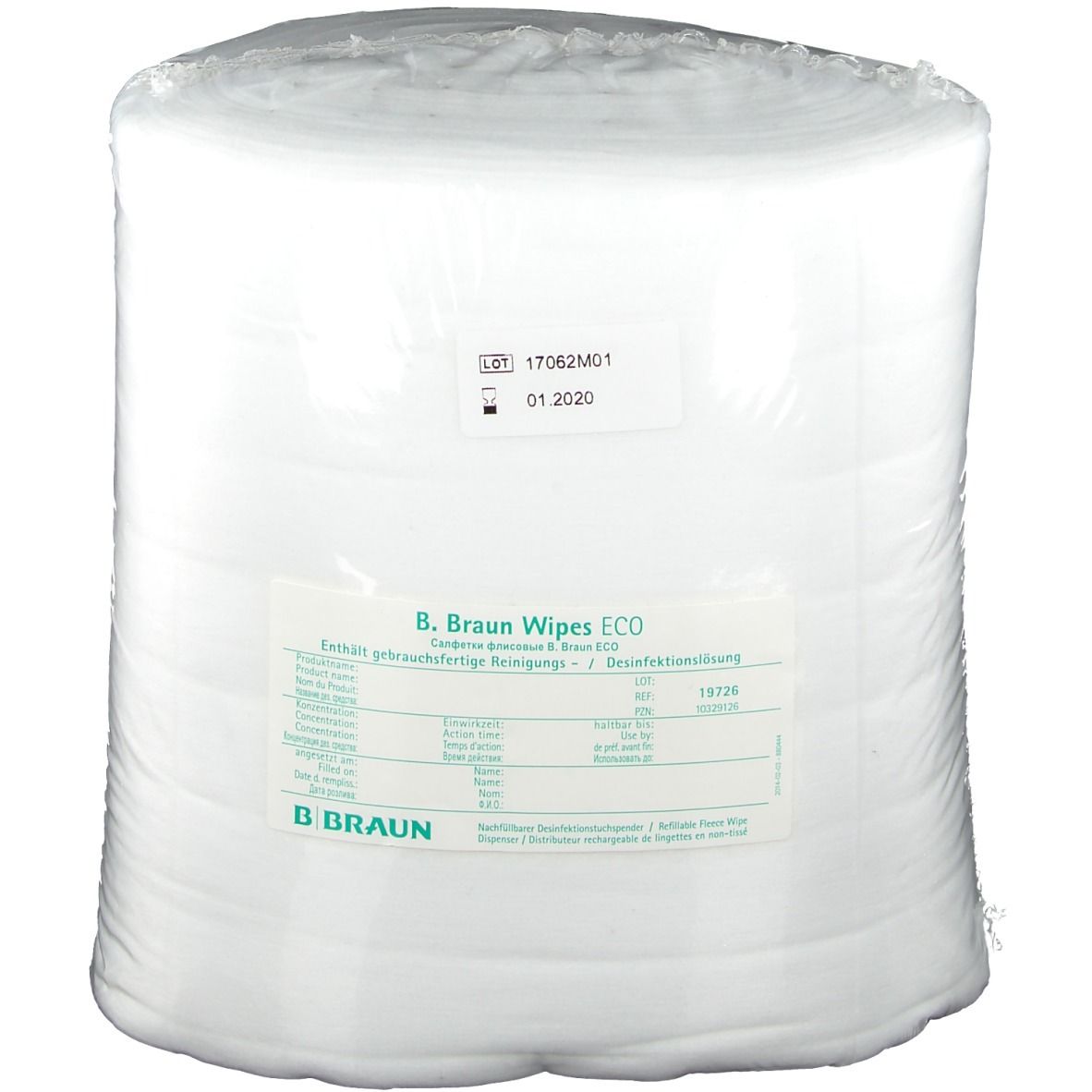 B.braun wipes Vliesrolle ECO 120 Tücher St