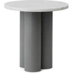 Dit Carrara White Tischchen auf grauen Beinen