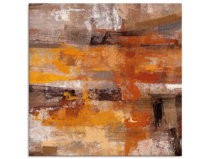 Leinwandbild ARTLAND Mojave-Strasse , orange (farbe bild(er): orange), B:30cm H:30cm, Bilder, Leinwandbild, auf Holzrahmen gespannt