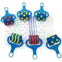 Colorations, Farbroller, Farbroller mit Muster, 6er-Set (10 cm)
