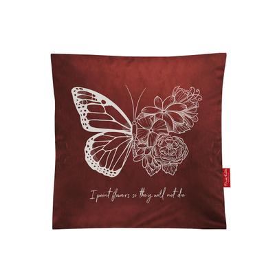 Dekokissen IRISETTE "Blaze-Set 8958", rot, B:45cm L:45cm, Obermaterial: 100% Polyester, Dekokissen_Sitzkissen_Kissenhüllen, kuschelig weich