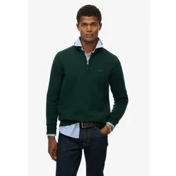 Superdry für Herren. M6110688A Grüner Wollpullover (S), Lässig, Wolle