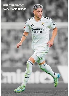 Inspire Essentials Famous Soccer Player Poster Canvas Football Wall Art Sports Room Decor 11 7.87 X 11.81 In