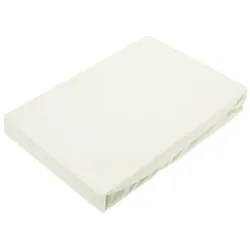 EXKLUSIV HEIMTEXTIL Wasserbett Jersey Spannbettlaken Spannbetttuch Bettlaken Marke 180x200 - 200x220cm Naturweiß