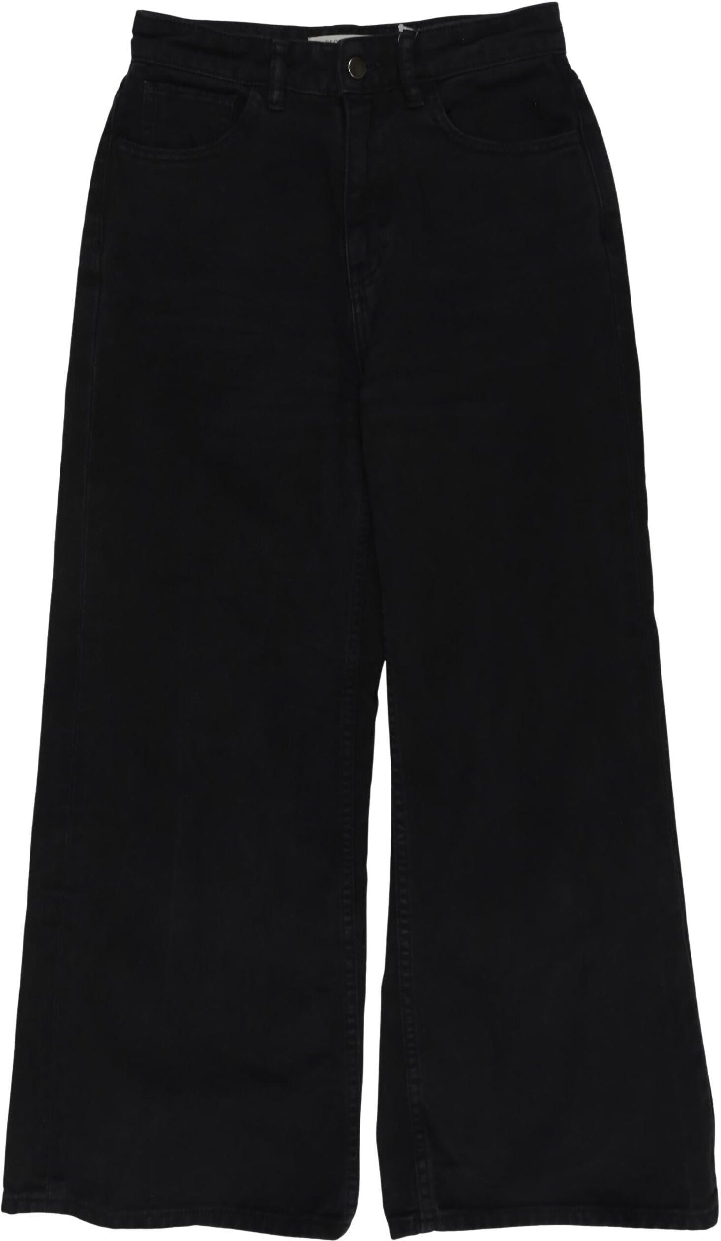 People Tree Damen Jeans, Schwarz, Gr. S (UK 8), Baumwolle - Second Hand
