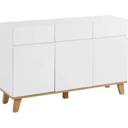 Better Home Sideboard mit Melaminbeschichtung, ca. 135 x 39,5 x 85 cm – Weiß