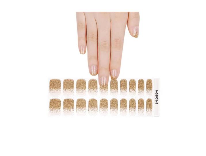 MeoMagic ongles press-on / autocollants pour ongles en gel - 20 patchs (couleur 14-151)