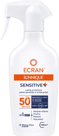 Ecran Sunnique Sensitive Protective Milk SPF 50+ 270 ml