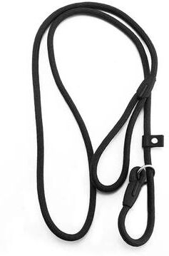 Inspire Select Dog Slip Rope Leash 51.18 In Strong Nylon Training Lead With Adjustable Slipknot black 0.24 In 51.18 In