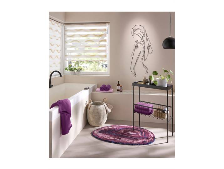 Badematte GRUND Gr. 1, lila, (45cm x 60cm ), Badematten, Badematte