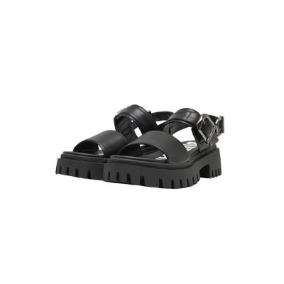Sandale BUFFALO "Buffalo ZANOS JOJO - VEGAN NAPPA", Damen, Gr. 39, schwarz, Kunstfaser, unifarben, Schuhe Sandale