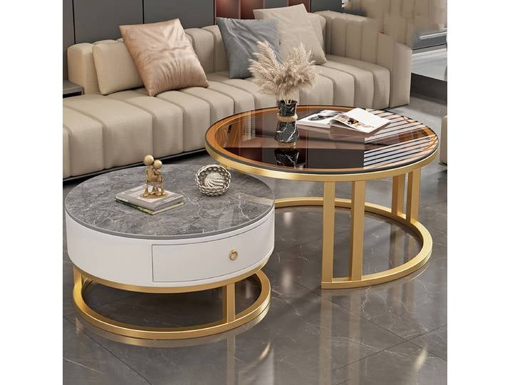 Table basse au Design Simple, esthétique, élégante, de luxe, Glam, Table d'appoint, gain de place, Table pliante Vintage, meubles de salon ﻿