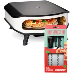 Cozze Pizzaofen 17" + Starer-Set mit Pizzahber, Thermometer und Pizzaschneider