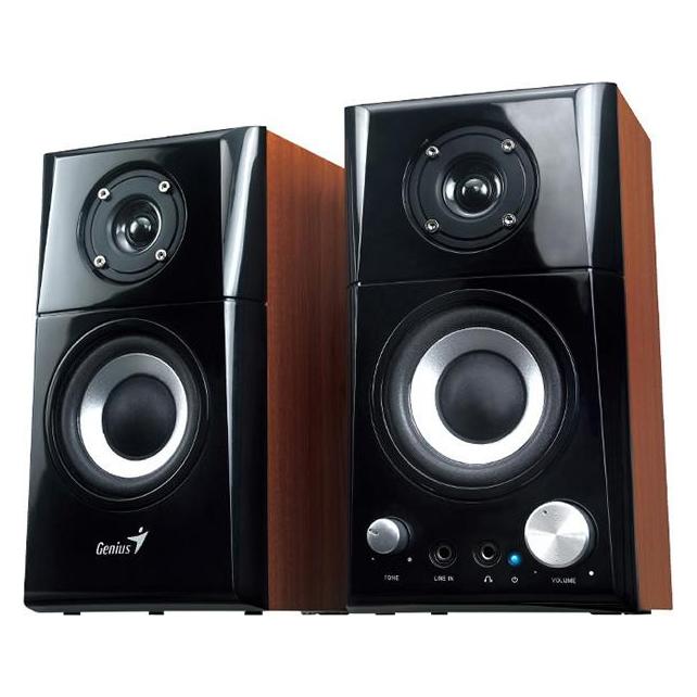 Genius 31730032400 loudspeaker 2-way Black, Wood Wired (1 Stk., 16 W) (31730032400)