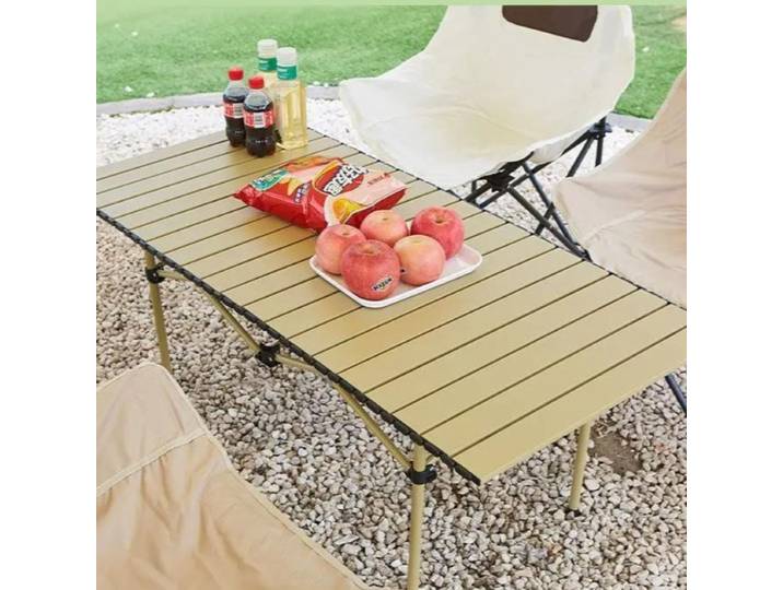 Table Portable multifonctionnelle en alliage d'aluminium, légère, pliante, pour Camping en plein air, pique-nique, installation facile, meubles stables