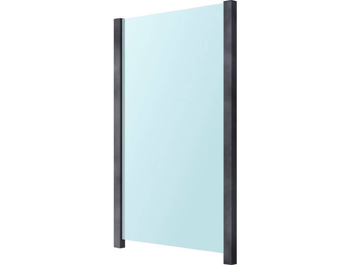 Zaun STAKET PRO, grau, Pfosten: 2 Stk., Aluminium, Glas, Zaunelemente, Zaun, Glaszaun, Gesamtlänge: 1,217 m, 2 Pfosten