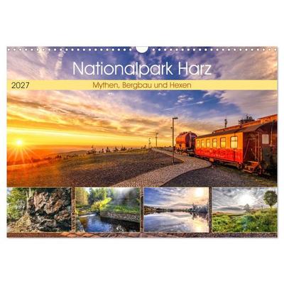 Nationalpark Harz - Mythen, Bergbau und Hexen (Wandkalender 2027 DIN A3 quer), CALVENDO Monatskalender
