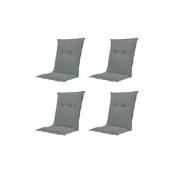 Auflage niedrig 4er-Set  Basic ¦ grau ¦ Maße (cm): B: 50 H: 6