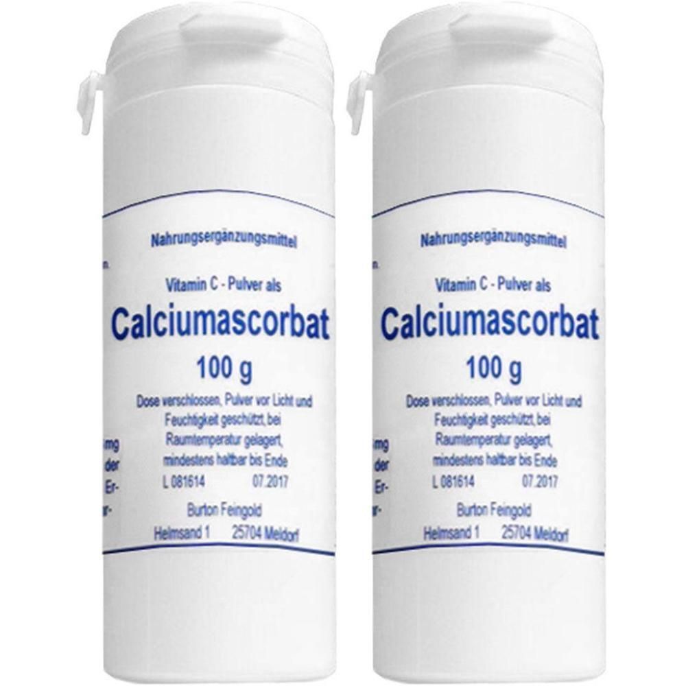 Calciumascorbat Feingold Pulver 2x 2x100 g