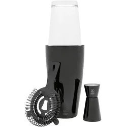 Leopold Vienna, Bar Zubehör, LPD Boston Shaker Set Black (Cocktail Set)