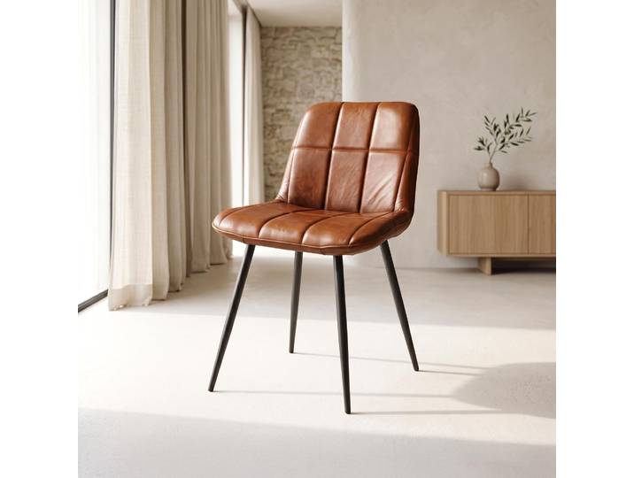 Chaise vintage en cuir - Portobello