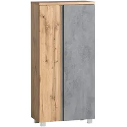 Held-Möbel Midischrank Monza Dekor Eiche / Beton