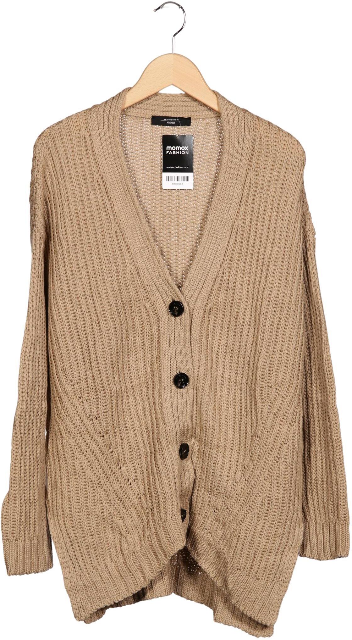 Weekend Max Mara Damen Strickjacke, Beige, Gr. S, Schurwolle - Second Hand