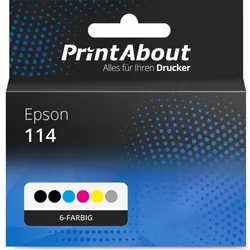 Druckerpatrone kompatibel mit Epson 114 (C13T07A1/B1/B2/B3/B4/B540) - 6-farbig - Multipack