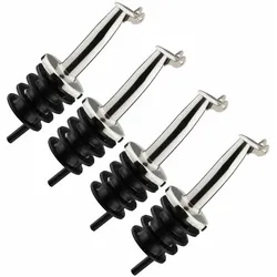 Westmark 4 Ausgießer Inox Gastro, PE-Korken, Metallkläppchen, 468222E3