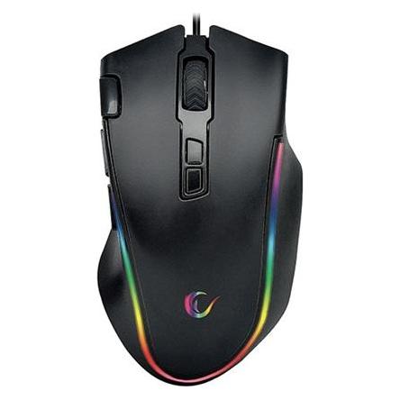 Rampage Egér Gamer - SMX-G72 GREEDY RGB (4800DPI, 8 gomb, makro, RGB LED, 1,7M kábel, fekete) (Kabelgebunden) (PERRAMSMXG72GREEDY)