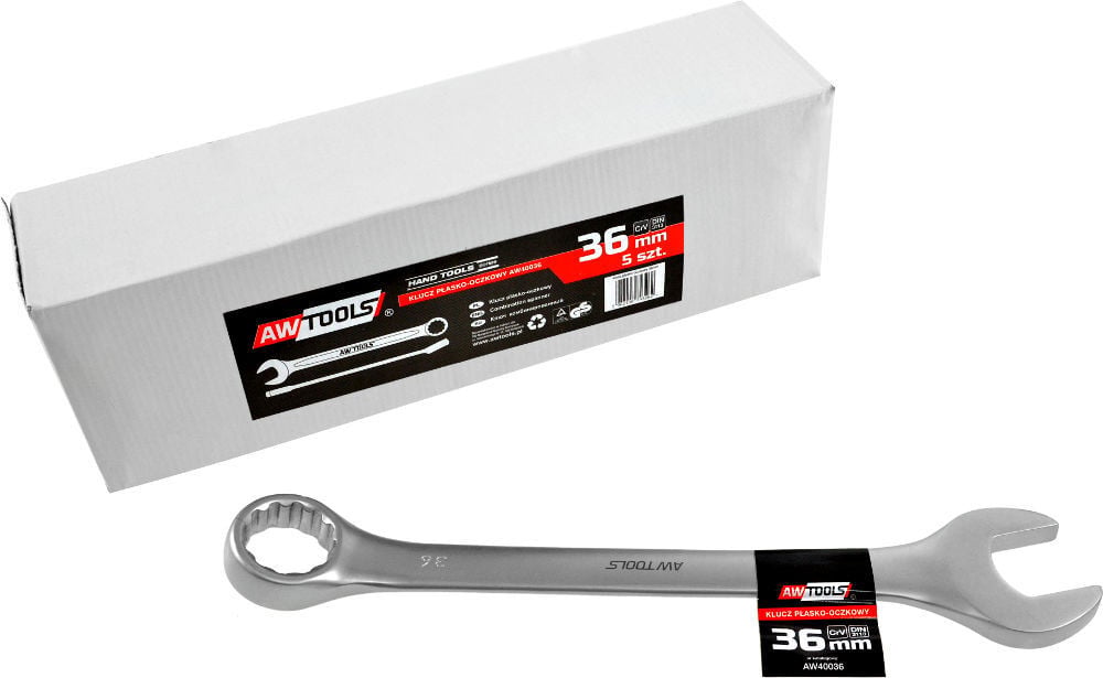 AWTools Ringsleutel plat conform DIN 3113 maat 36 mm