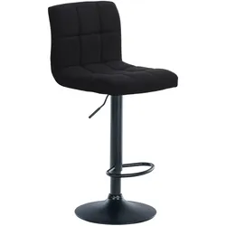 CLP Barhocker Calma Stoff schwarz   Farbe: schwarz, Gestell Farbe: schwarz