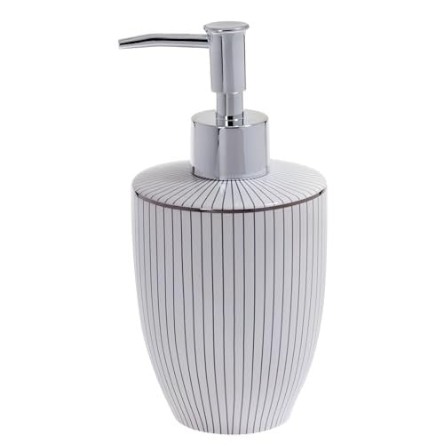 Spirella Keramische Zeepdispenser met Pomp, Wit, Hervulbaar