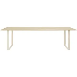 Muuto 70/70 Tisch, 255 x 108 cm, eiche massiv / sand