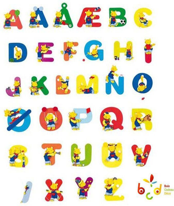 Goki Lettres en bois chambre enfant