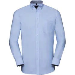 Russell Herren Washed Oxford Hemd langarm R-920M-0 oxford blue/oxford navy S (37/38)