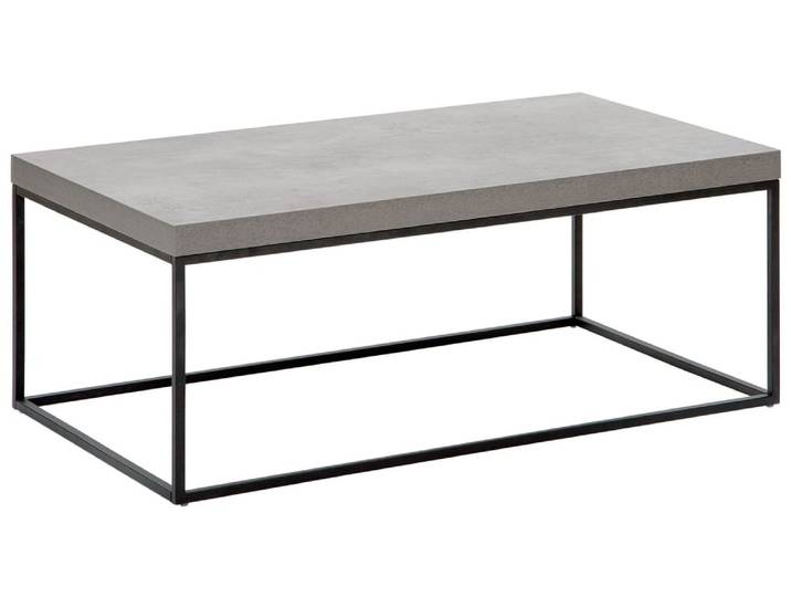 Table basse effet béton gris
