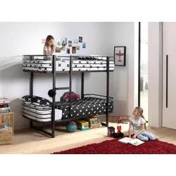 Etagenbett Oscar Schwarz inkl. Lattenrost ca. 90x200cm
