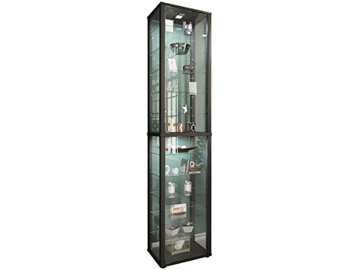 VCM Houten vitrinekast Glazen vitrinekast Staande vitrinekast Kavisa XXL Houten vitrinekast Glazen vitrinekast Staande vitrinekast Kavisa XXL Zwart