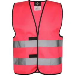 Korntex Unisex Basic Warnweste Warnschutz-Weste KXVW neon pink 3XL