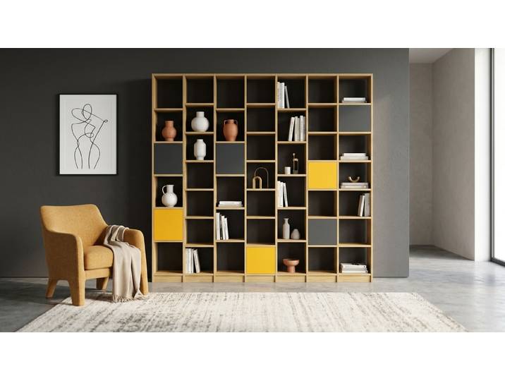 Modernes Bücherregal - Regal wie vom Tischler Eiche Natur geölt