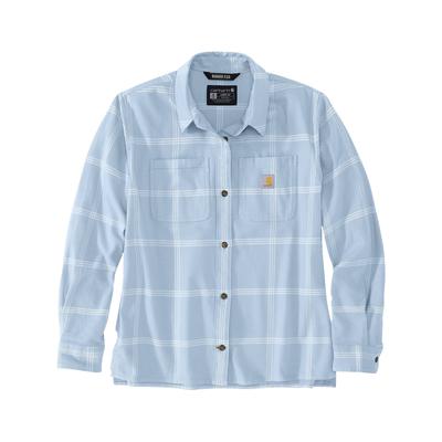 Flanellhemd CARHARTT "Flanell", Kinder, Gr. M, US, blau (hellblau), Obermaterial: 100% Baumwolle CO., Hemden