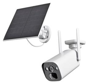Indexa WR120BA-SOLAR LAN-Überwachungskamera 4MP mit Akku & Solarpanel - Kabellose Außenkamera mit Nachtsicht und App-Steuerung