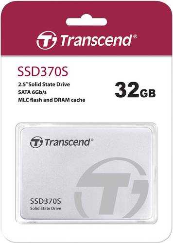 Transcend SSD370S 32 GB Interne SATA SSD 6.35 cm (2.5 Zoll) SATA 6 Gb/s Retail TS32GSSD370S