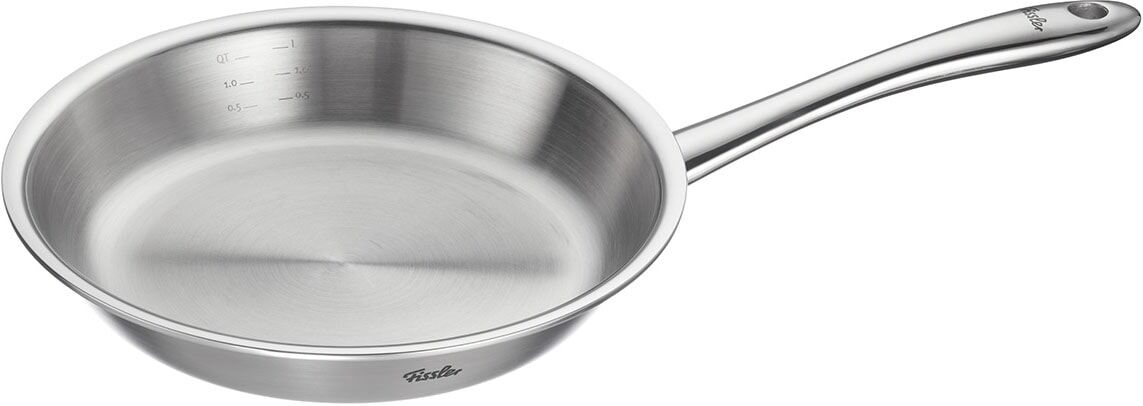Bratpfanne FISSLER "Fissler M5 Pro-Ply, Edelstahl-Pfanne", silberfarben, B:22,5cm H:6cm L:41cm Ø:20cm, Pfannen, Bratpfanne, 5-lagiges Mehrschichtmaterial für präzise Temperaturkontrolle