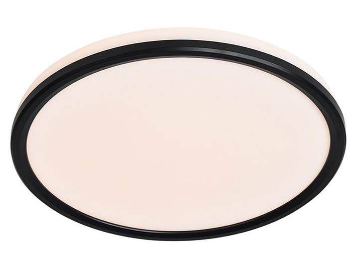 NORDLUX Liva smart LED plafonnier IP54\, Variante : Ø 360 x 32 mm\, LED\, 21 W\, 2100 lm\, noir