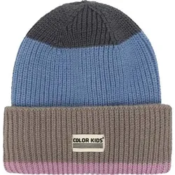 COLOR KIDS Color Kids Kinder Mütze Beanie W. Wool & Contrast, Größe 56 in Pink Pink