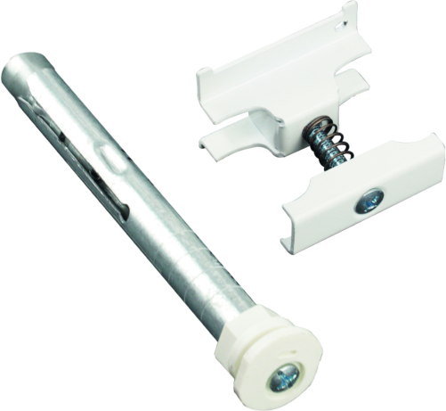 Purmo Anschluss-Set AZ13DZ952223400 verkehrsweiß RAL 9016, 6er, mit Bohrkonsole