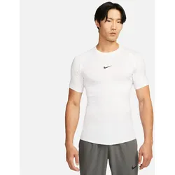 NIKE Pro Dri-FIT Tight kurzarm Fitnessshirt Herren 100 - white/black XXL